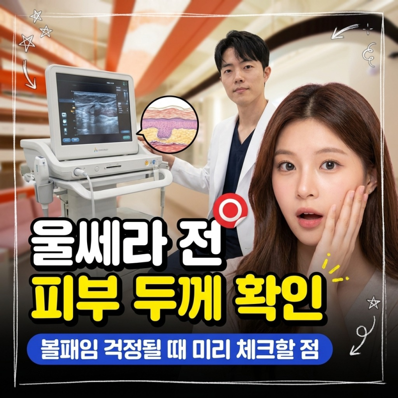 울쎄라 부작용 걱정되던 얇은 피부에 커스텀 리프팅 진행하며 달라진 얼굴 라인 변화 기록